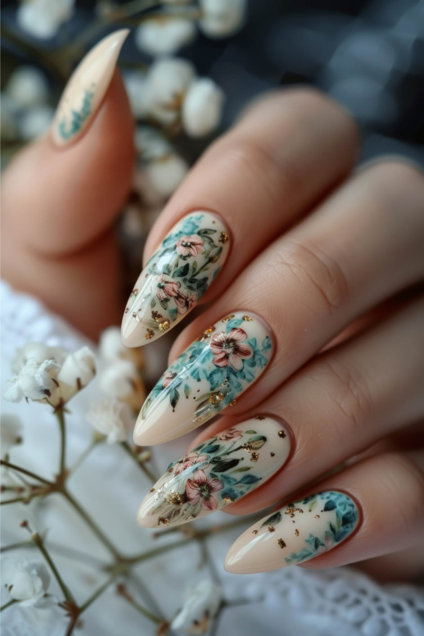 vecteezy_ai generated beautiful nails with a manicure with nail polish_38819983